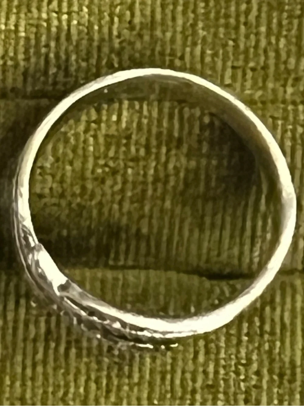 Vintage/Boho Design Stainless Steel Silver Feather Wrap Band Size 7